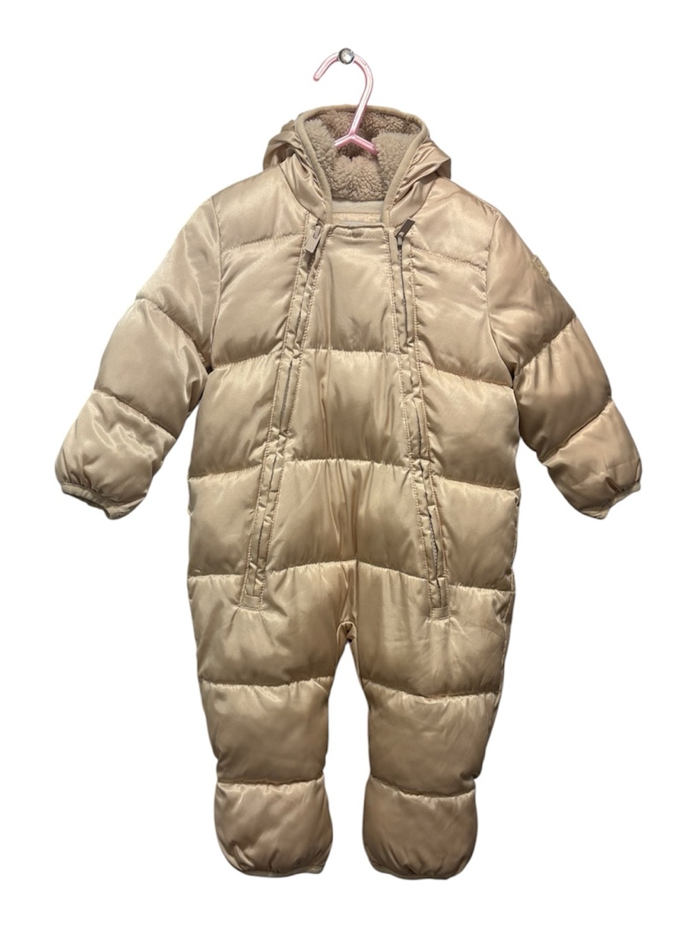 GAP Kids Light Pink Hooded Puffer Bunting
